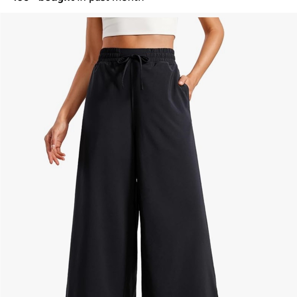 Women's Black Wide-Leg Pants